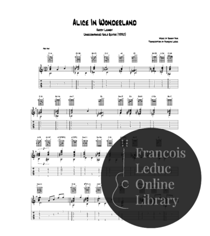 Harry Leahey - Alice In Wonderland