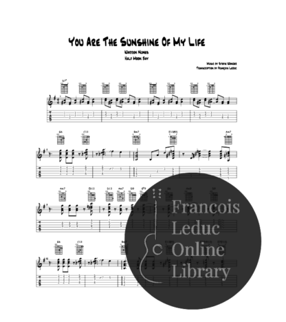Warren Nunes - You Are The Sunshine Of My Life