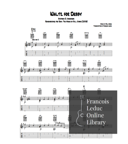 Stephen D. Anderson - Waltz for Debby