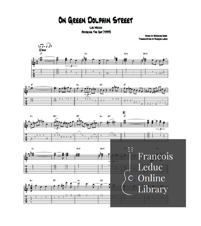 Lou Mecca - On Green Dolphin Street